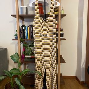 Yellow striped jumpsuit ☀️